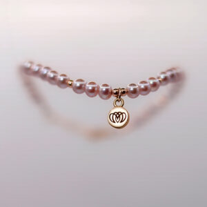 Brazalete Único Perlas Rosas