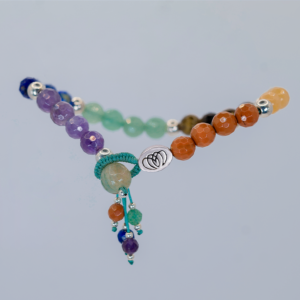 Brazalete Arrecife de gemas naturales multicolor colección marina