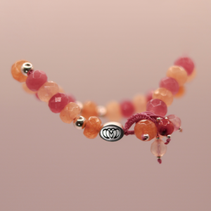 Brazalete DALIA de ágatas, ágata amarillo y plata 925 de MONOCH